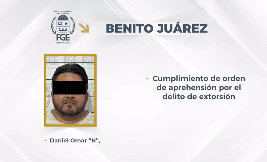Capturan a otro policía por extorsionar a turista en Cancún
