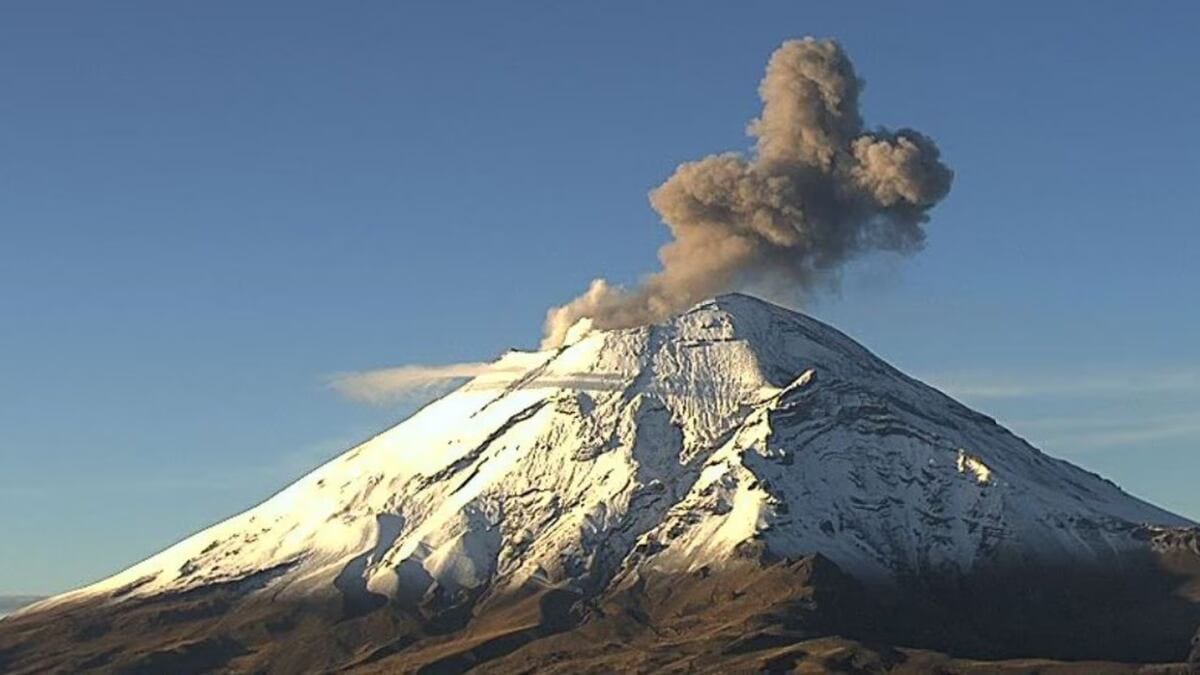 Popocatépetl registró 39 exhalaciones en las últimas 24 horas