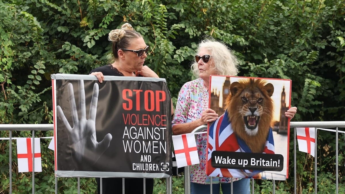 Reino Unido anuncia reforma al sistema de asilo en medio de protestas