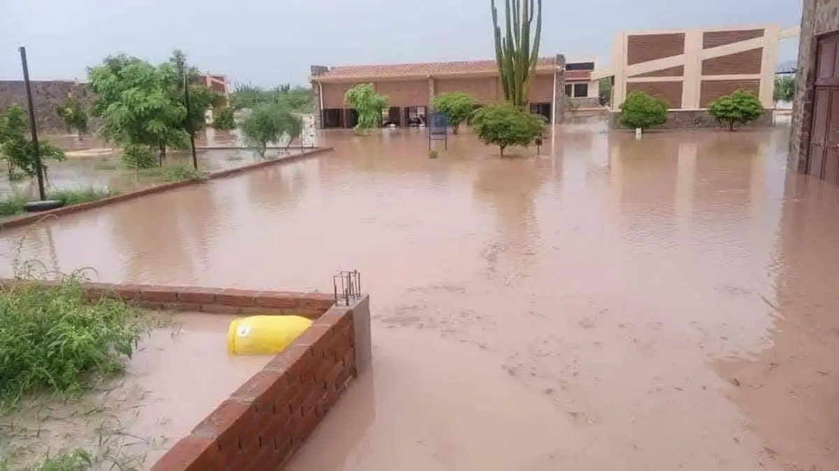 Universidad del Bienestar en Sonora resulta afectada tras intensas lluvias