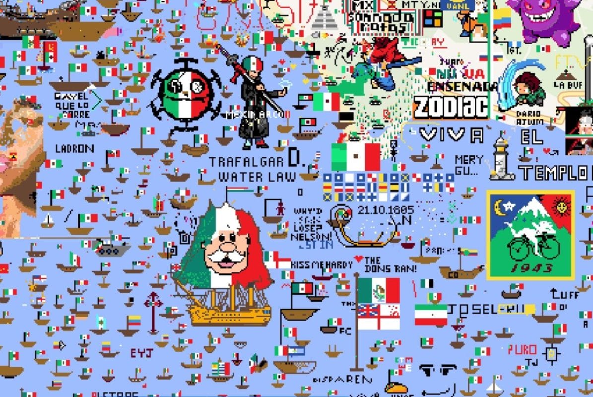 Wplace:Internautas mexicanos invaden las costas del mapa virtual de España y España responde