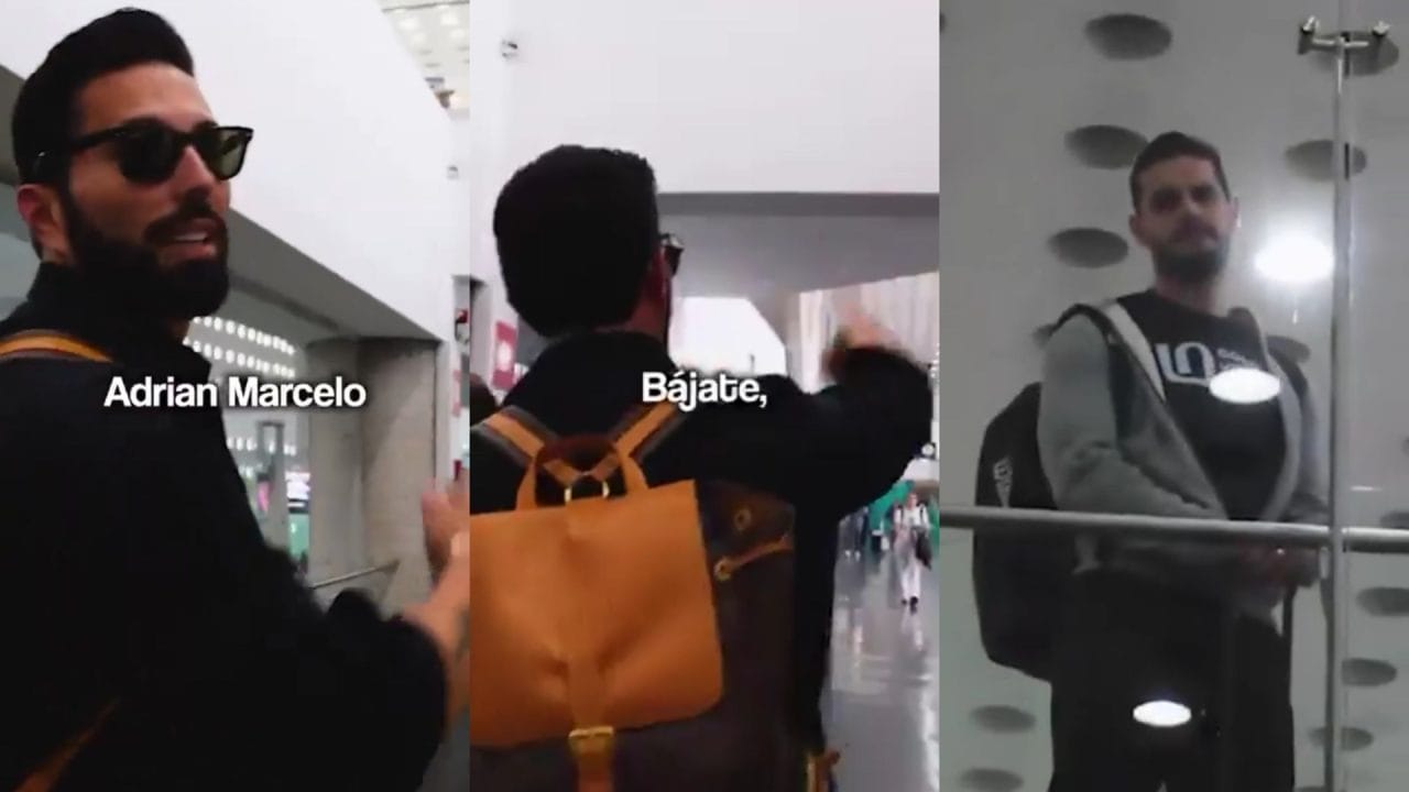 Poncho de Nigris y Adrián Marcelo protagonizan polémica pelea en el aeropuerto