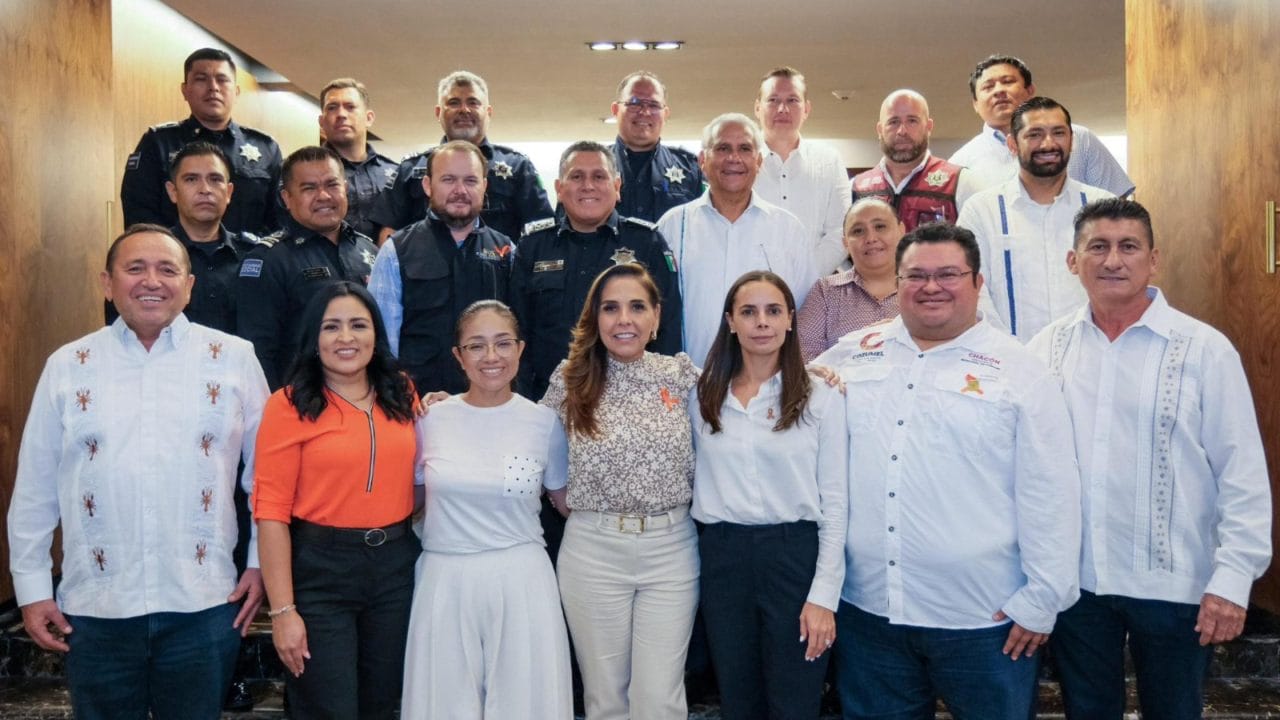 En Cozumel, Mara Lezama y alcaldes refuerzancoordinación para mejorar seguridad 