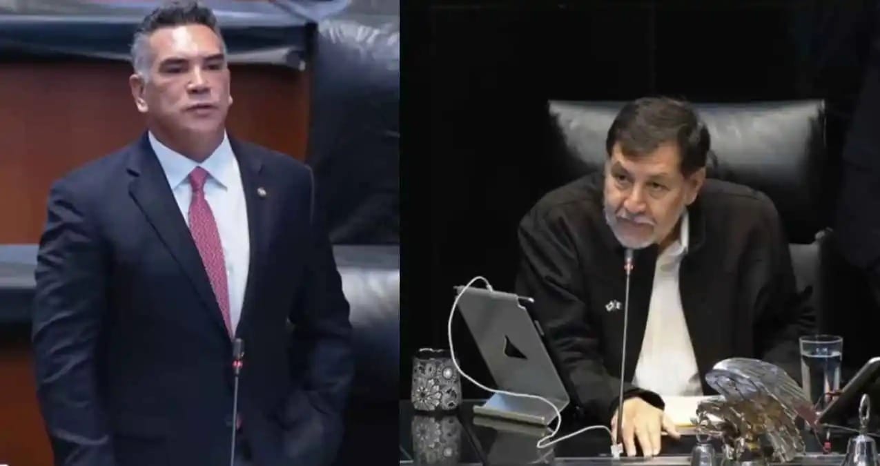 alito_norona_senado Tensión en el Congreso: Noroña y Alito Moreno se encuentran en la Permanente tras pelea