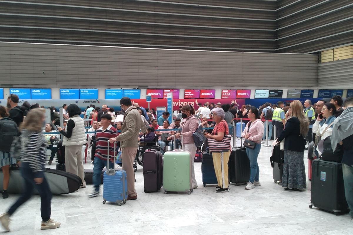 Más de 19,500 pasajeros afectados por lluvias y cancelaciones en el AICM