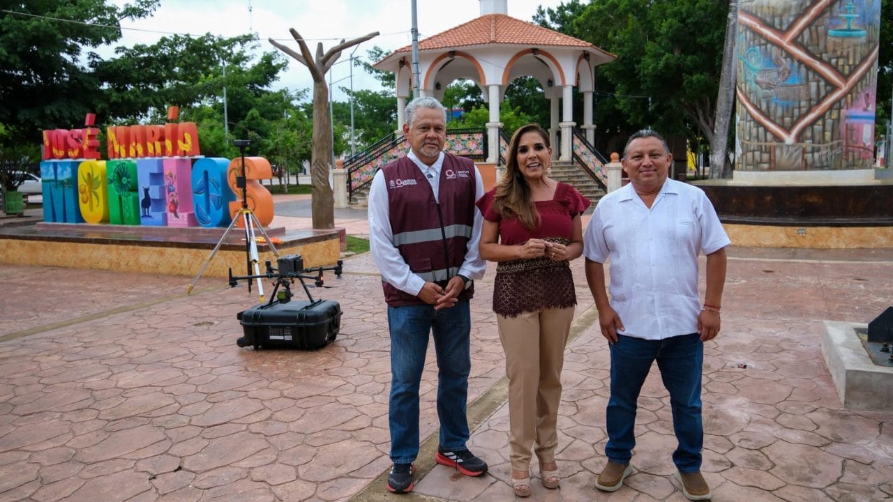 Mara Lezama impulsa digitalización catastral y cartografía aérea en José María Morelos