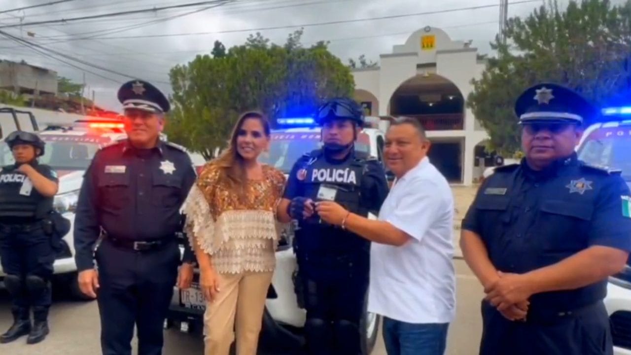 Con cinco patrullas nuevas, fortalecen la seguridad en José María Morelos