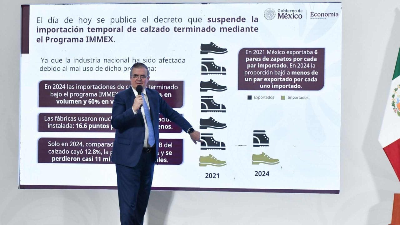 México suspende importación temporal de calzado terminado para proteger empleo nacional 