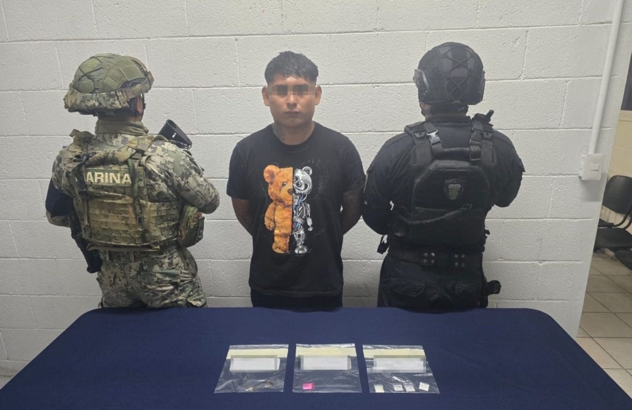 Detienen en Cozumel a presunto narcomenudista apodado ‘Niño’; traía coca y crack