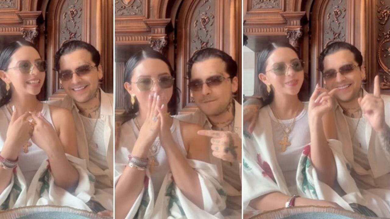 Ángela Aguilar y Nodal desatan críticas tras reto viral en TikTok