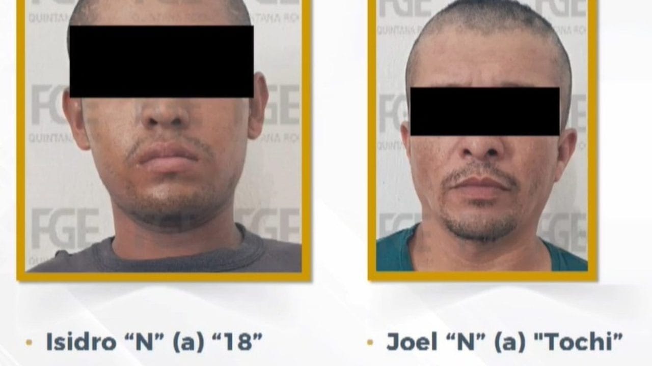 Capturan a dos sicarios por homicidio ligado al narcomenudeo en Playa del Carmen