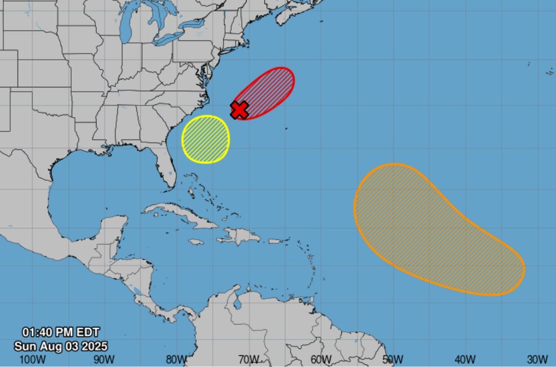 ¡Atentos! Ya son tres los sistemas tropicales en vigilancia en el Atlántico