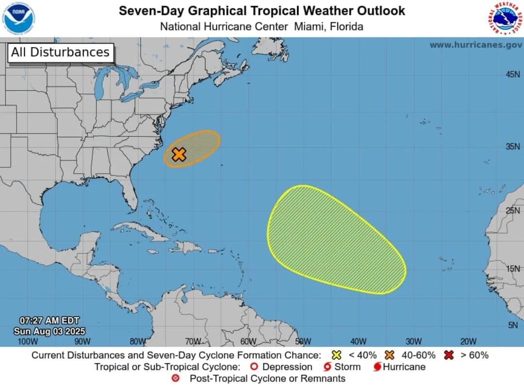 Hay actividad ciclónica en el Atlántico; autoridades llaman a estar informados