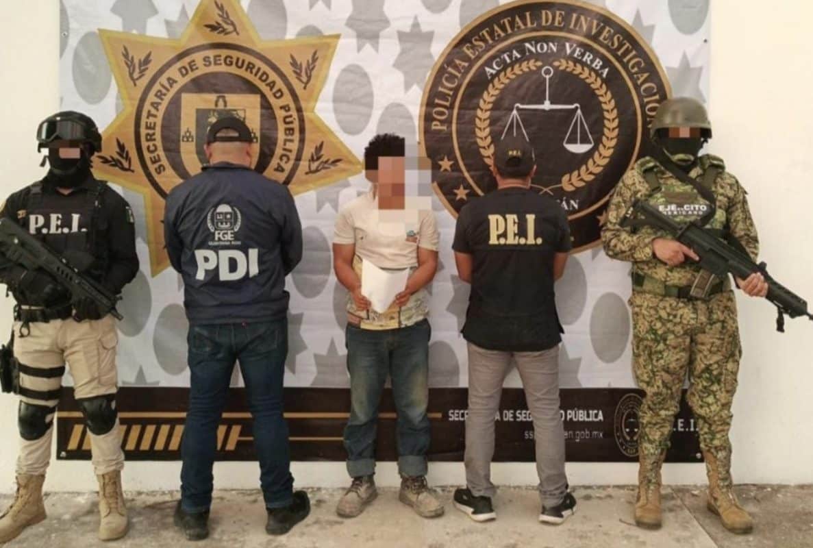 Capturan en Yucatán a prófugo homicida de Quintana Roo