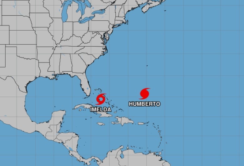 Imelda y Humberto ‘danzan’ en el Atlántico; descartan riesgo para México