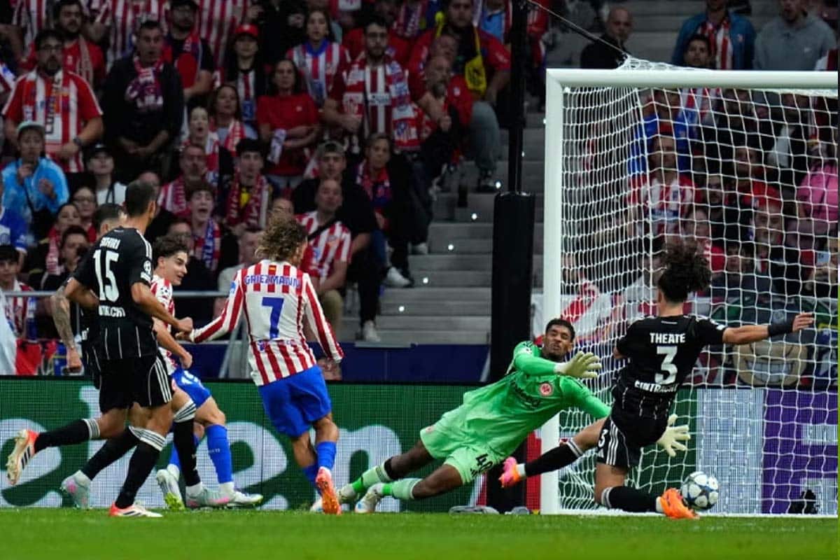 Atlético de Madrid arrasa al Eintracht Frankfurt y se afirma en Champions