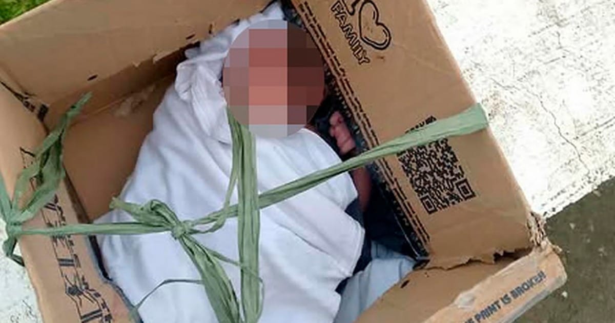 Bebé encontrada en caja en Filipinas conmociona a Tuguegarao City