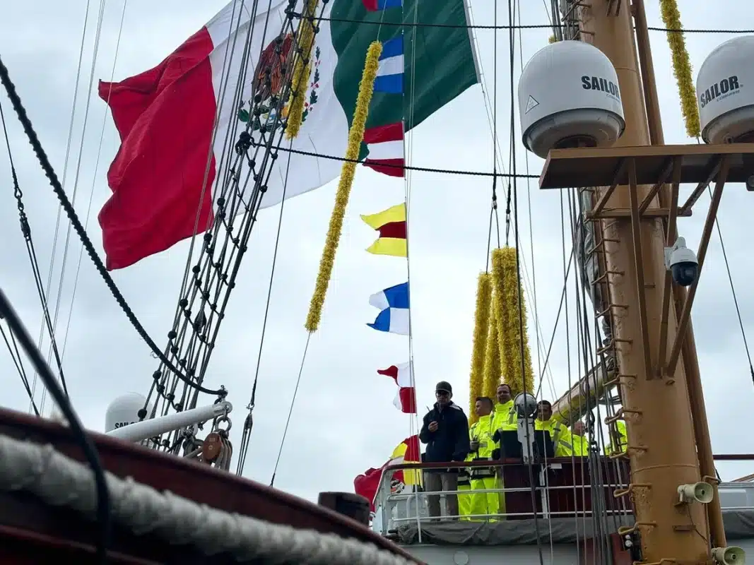 Buque Escuela Cuauhtémoc se prepara para zarpar tras reparaciones en Nueva York