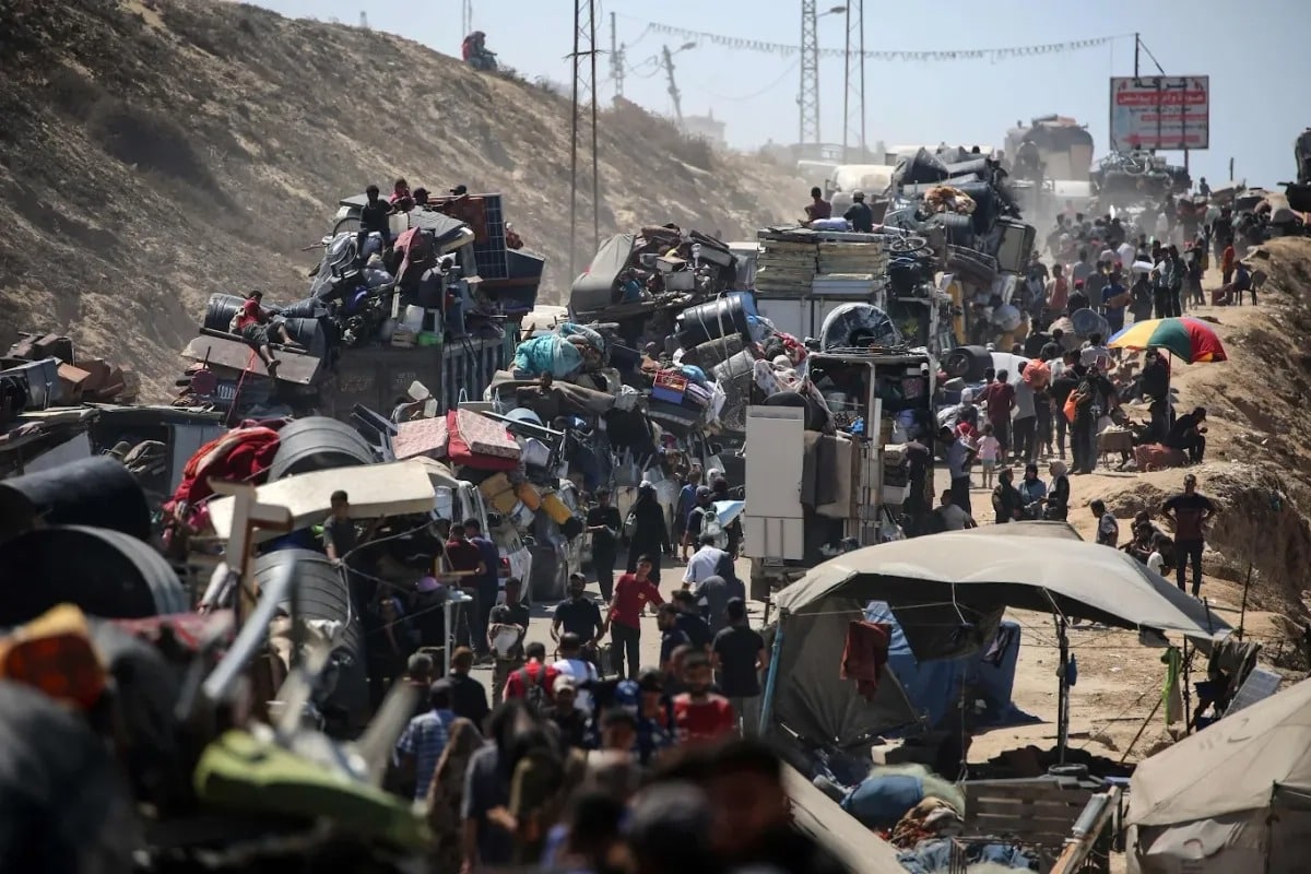 Crisis en Gaza 450 mil desplazados y una ofensiva sin precedentes Crisis en Gaza: 450 mil desplazados y una ofensiva sin precedentes