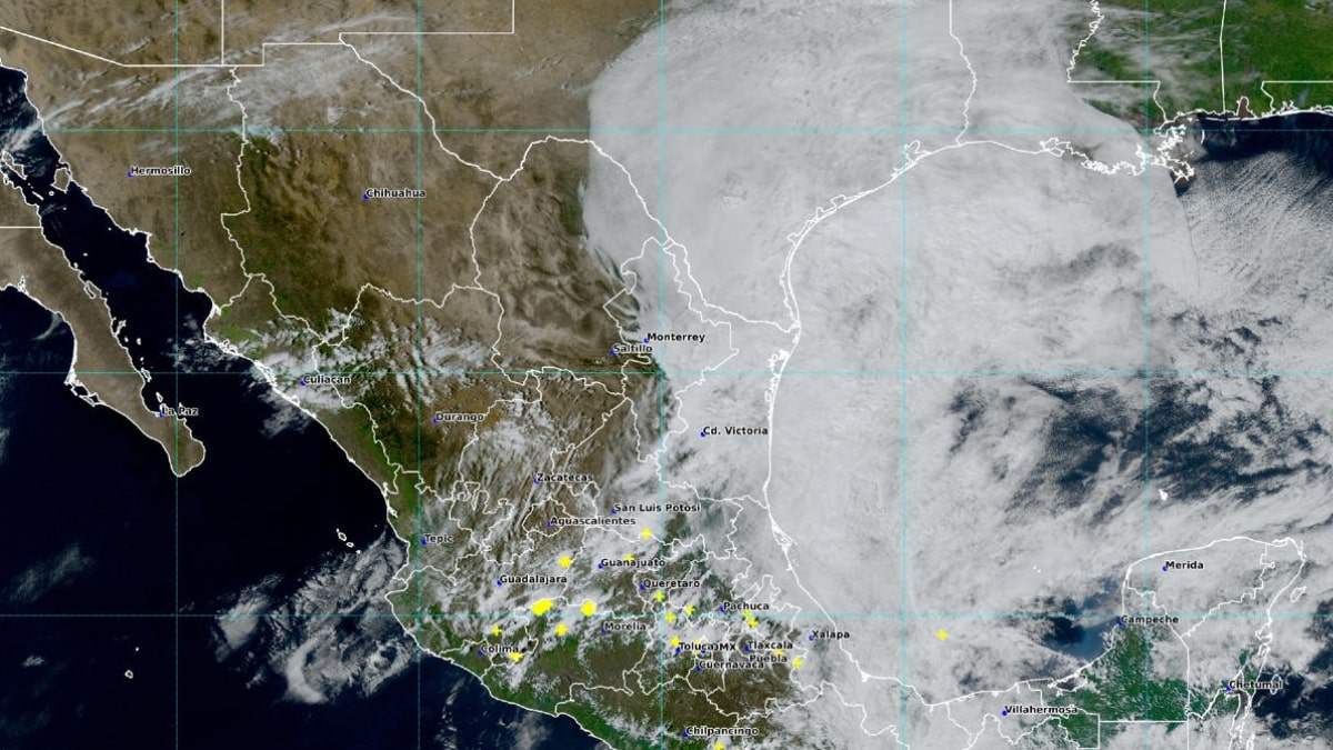 Frente frío llegará a México la próxima semana con lluvias y fuertes vientos