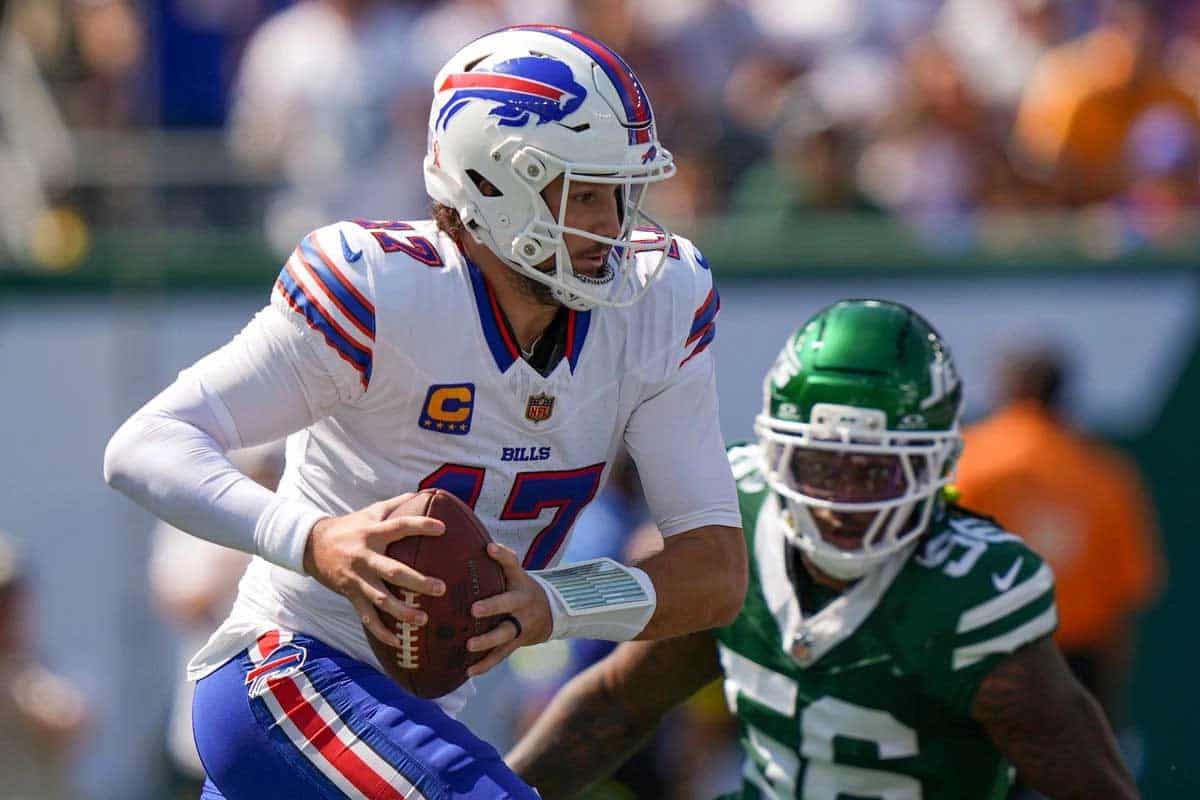 Josh Allen lidera a Bills sobre Jets pese a sangrado en la nariz