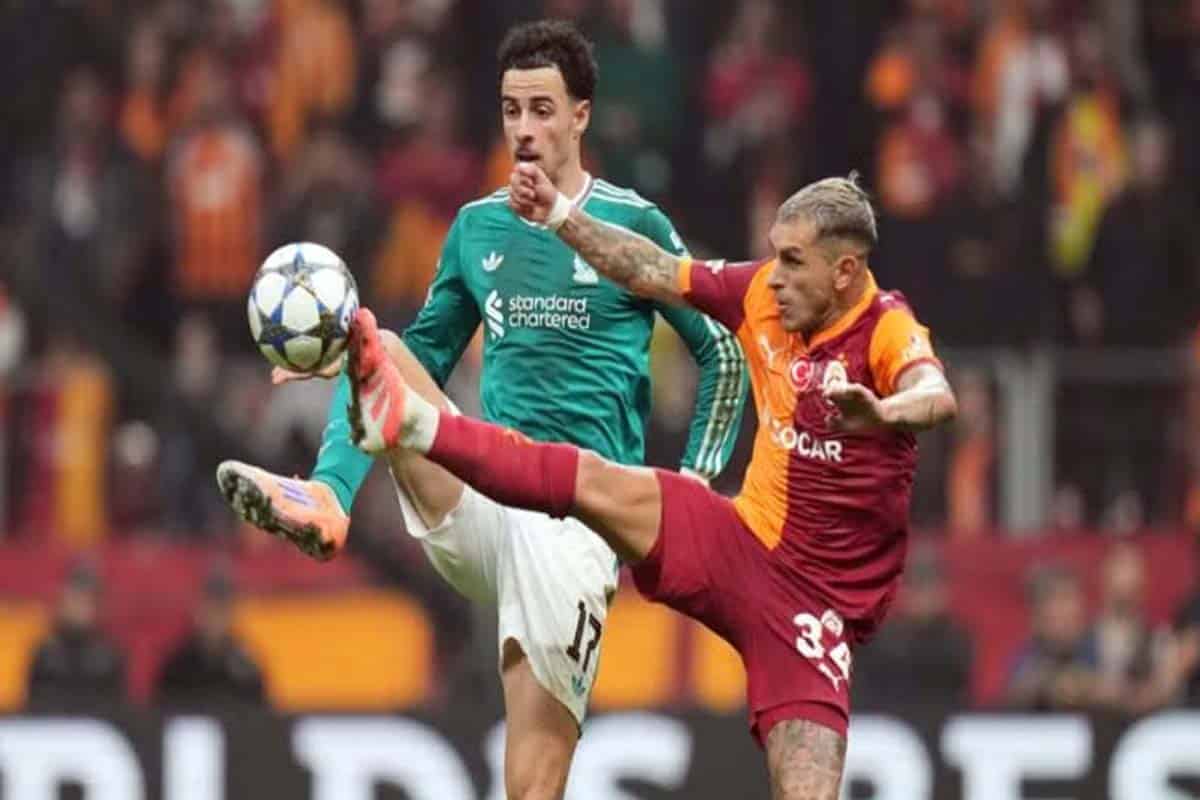 Liverpool cae ante Galatasaray en un duelo histórico de Champions League
