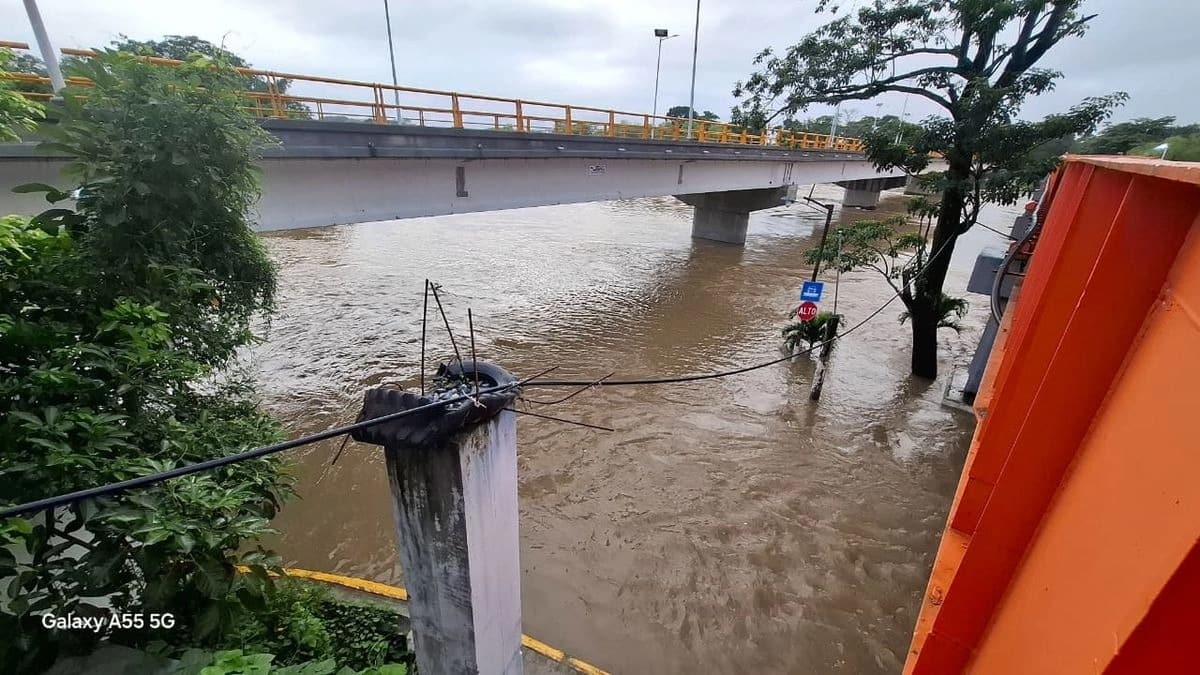 Lluvias en el sur de Veracruz causan daños y familias evacuadas