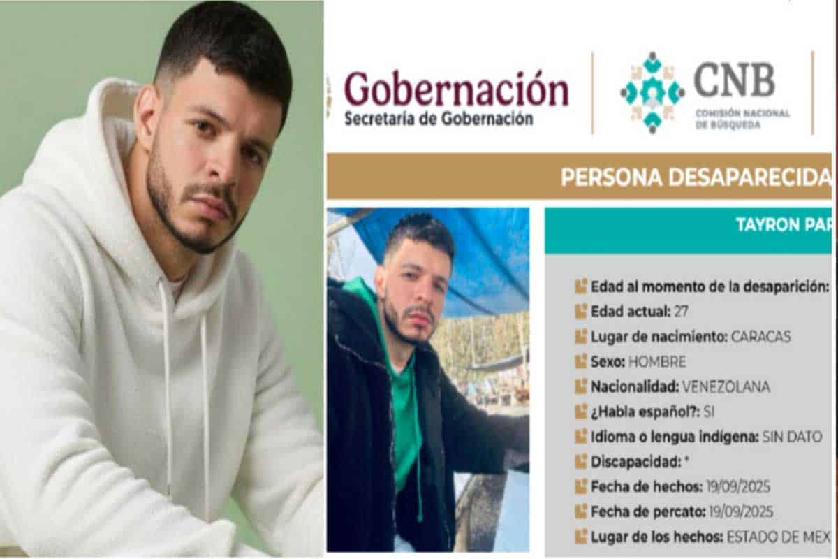 Músico venezolano desaparece en Edomex tras caso de artistas colombianos
