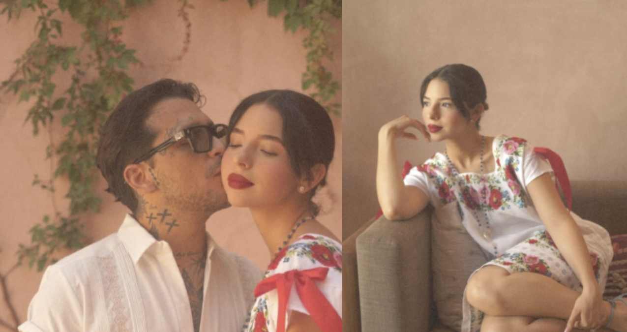 Ángela Aguilar comparte fotos románticas con Christian Nodal