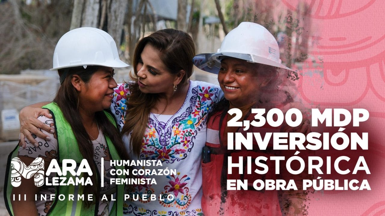 Mara Lezama impulsa infraestructura social para mejorar la vida en Quintana Roo