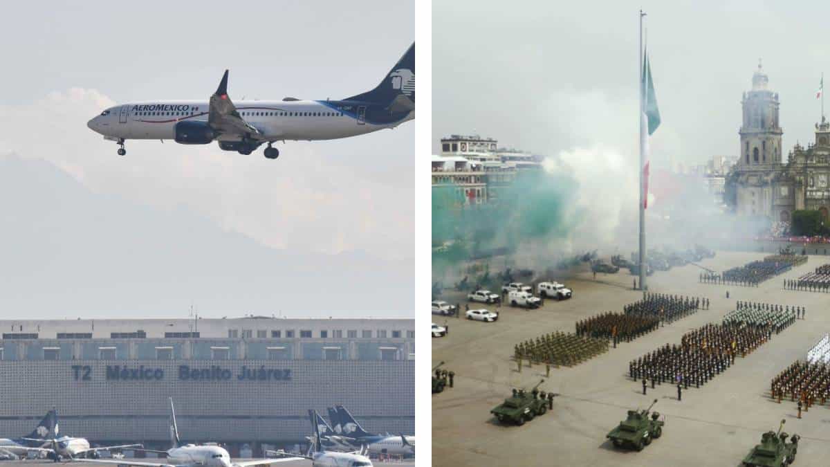 AICM: vuelos suspendidos hoy 16 de septiembre por desfile militar