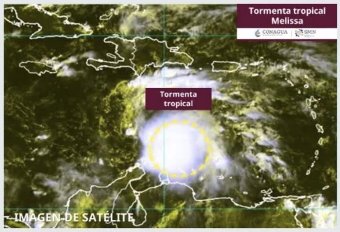Tormenta tropical Melissa se forma en el Caribe