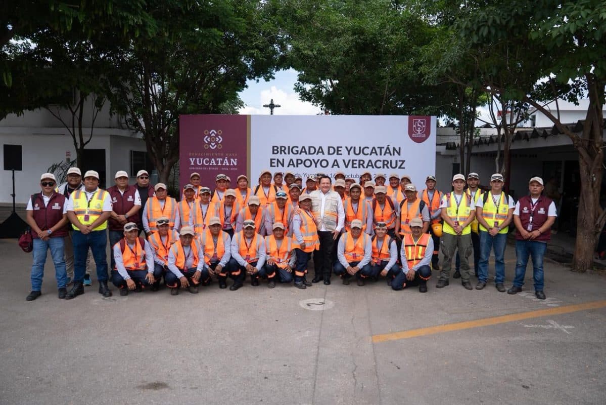 Yucatán envía brigada de apoyo a Veracruz