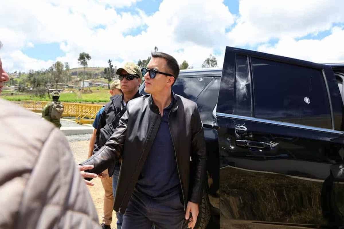 Atentan contra Daniel Noboa: el presidente de Ecuador sale ileso del ataque armado