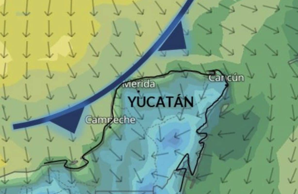 Tres frentes fríos llegarán a Yucatán en noviembre; el primero, este domingo