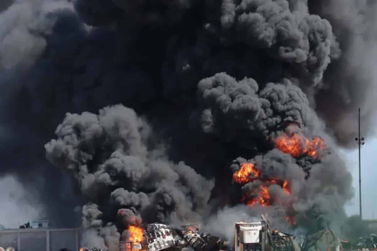 Explosión de pipa de diésel en Los Mochis deja un muerto calcinado