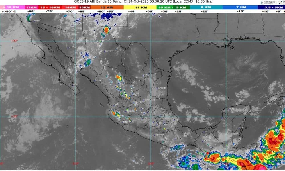Frente frío 7 provoca bajas temperaturas en varios estados de México
