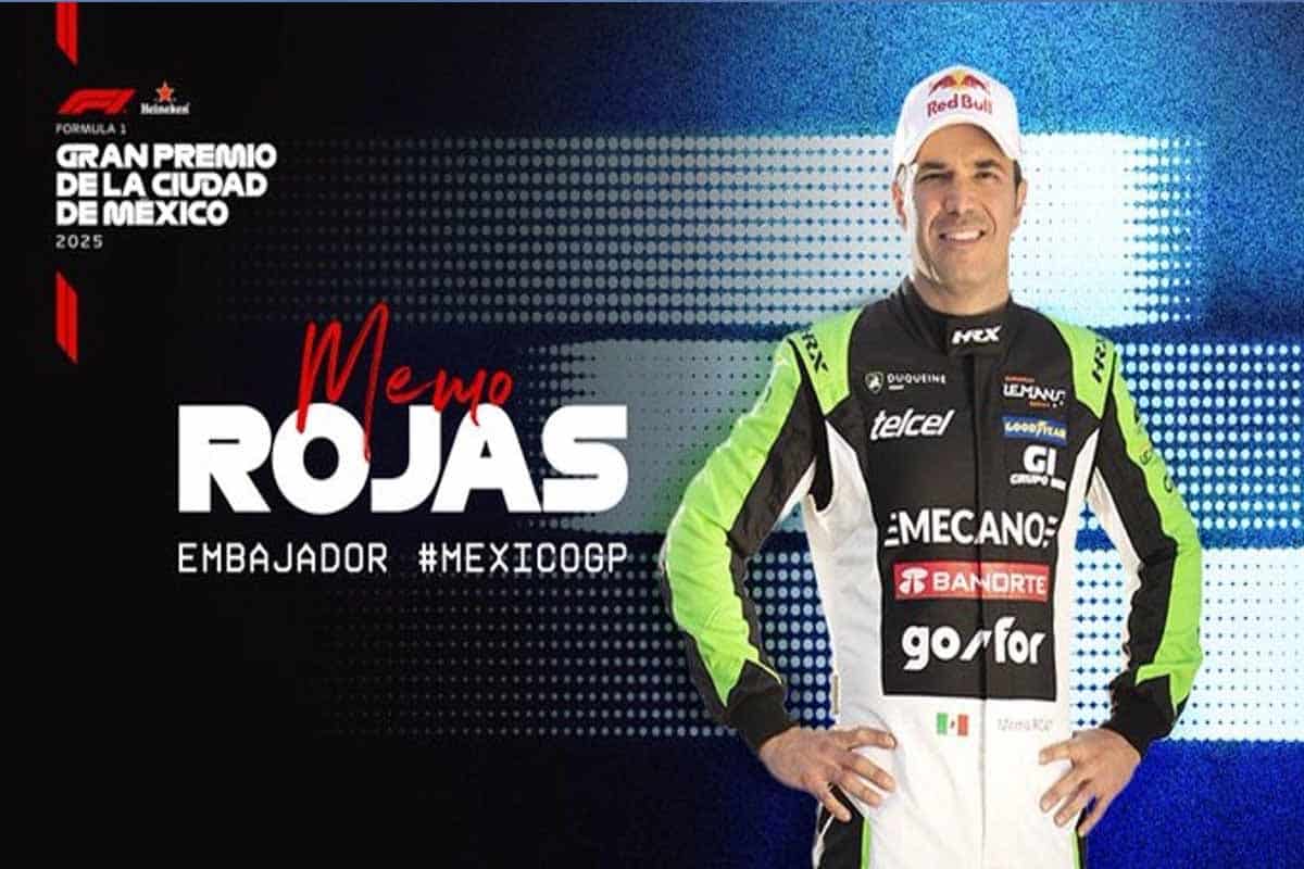 Guillermo “Memo” Rojas, embajador del Gran Premio de México de Fórmula 1 2025