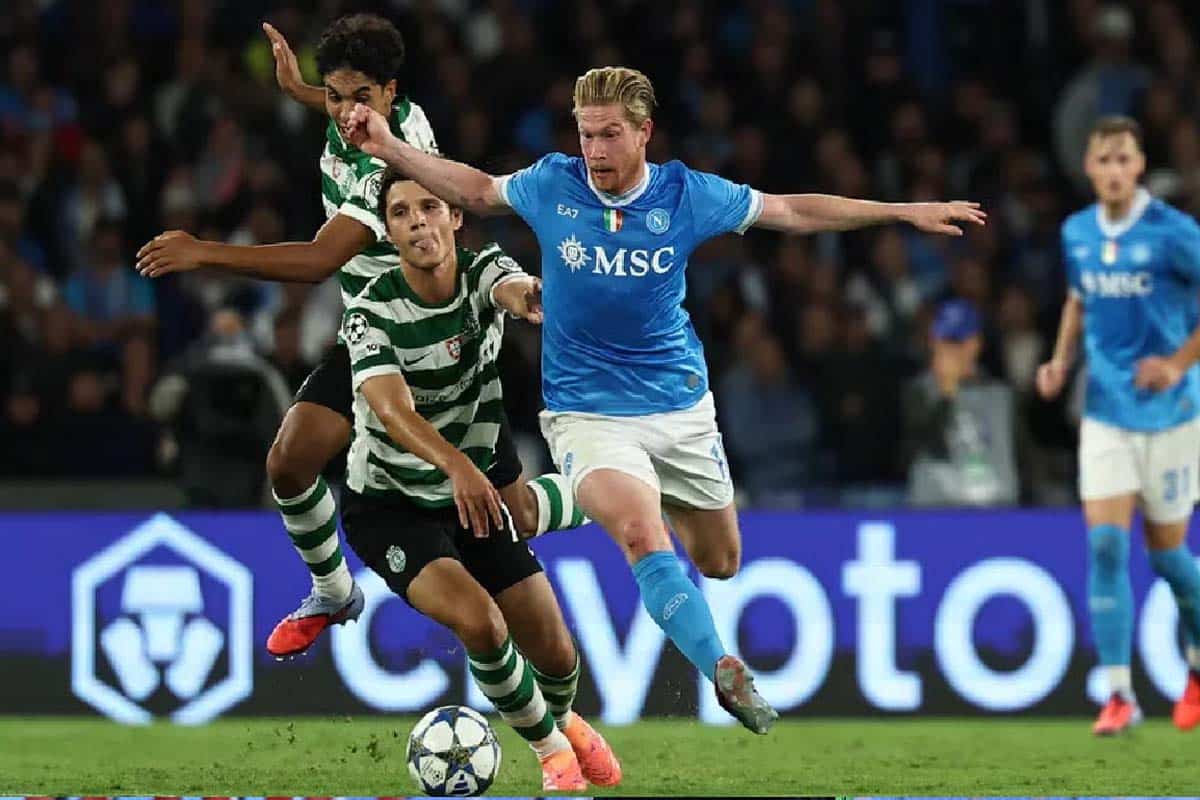 Kevin De Bruyne lidera al Napoli con dos asistencias en Champions League
