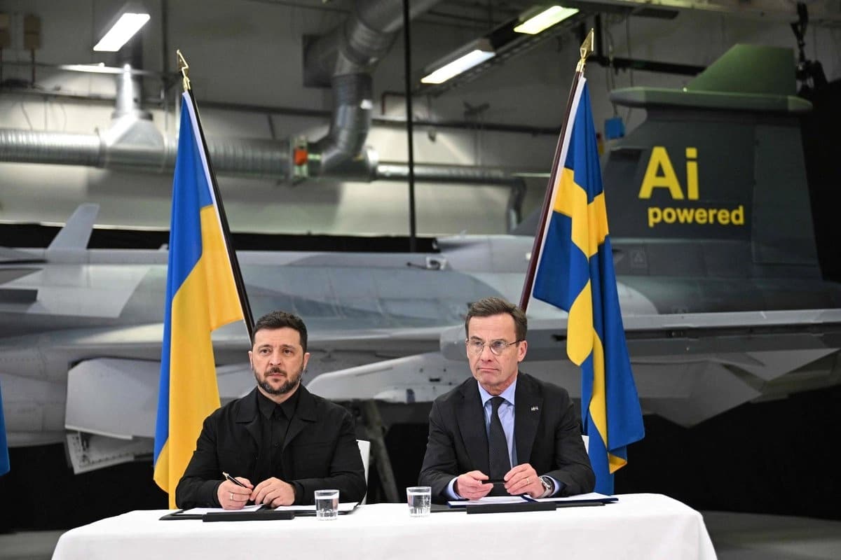 Ucrania acuerda hasta 150 cazas Gripen con Suecia para 2026