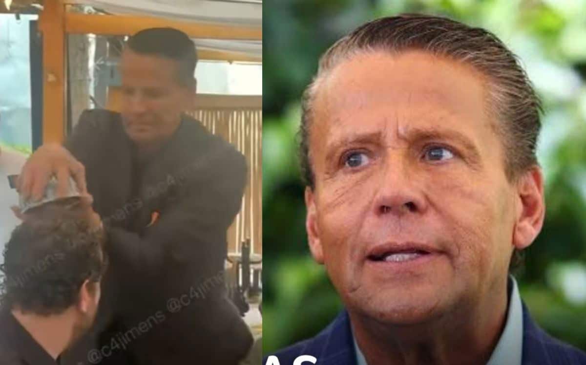 Alfredo Adame protagoniza pelea viral; lanza plato a comensal