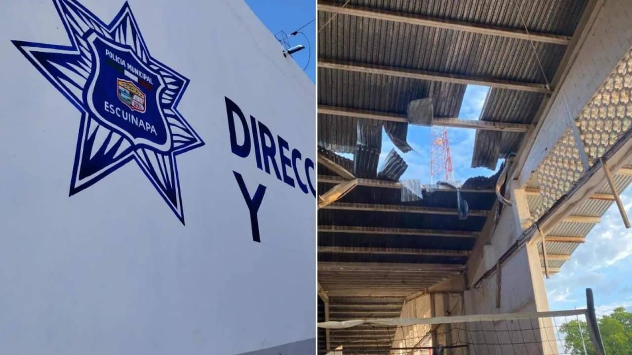 Atacan con explosivos instalaciones de la Policía Municipal de Escuinapa en Sinaloa