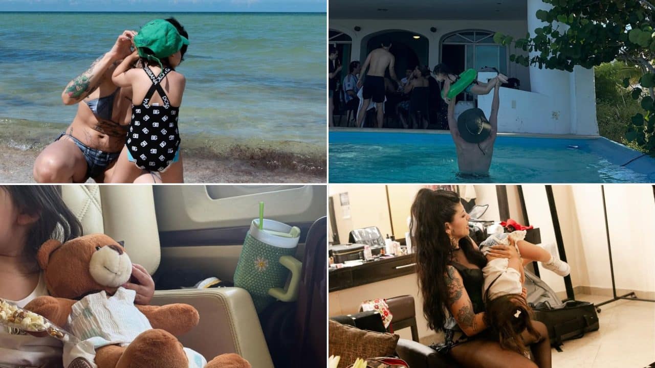 Cazzu disfruta México con Inti mientras Nodal se viraliza borracho