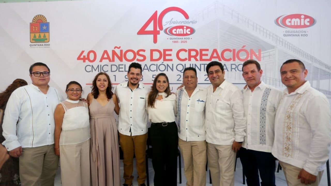 CMIC reconoce a Mara Lezama por impulsar la construcción y transformación en Quintana Roo