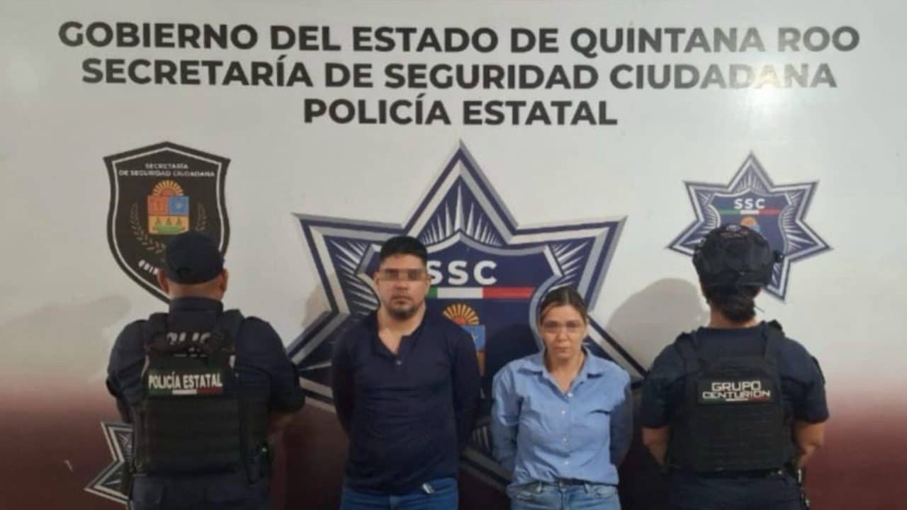 Detienen a pareja colombiana por narcomenudeo en Cancún Detienen a pareja colombiana por narcomenudeo en Cancún
