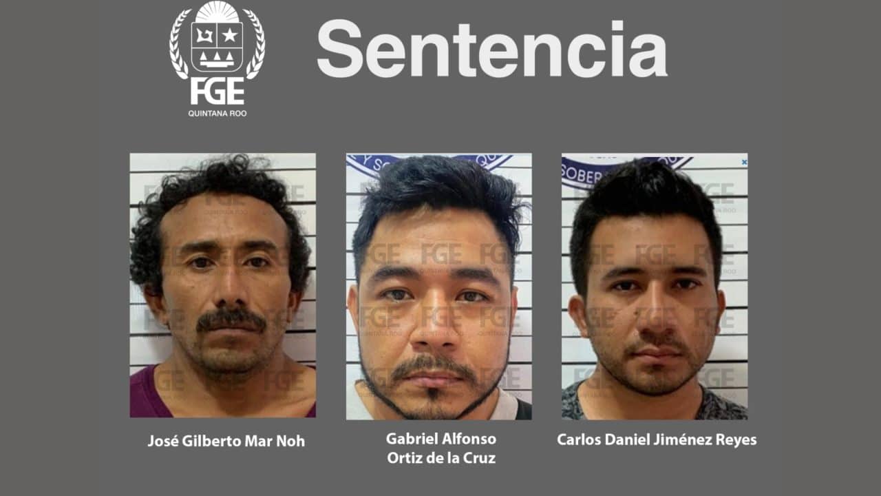 Dan 25 años de prisión a tres hombres por intento de homicidio en Playa del Carmen