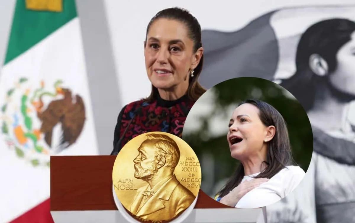 Claudia Sheinbaum reacciona al Nobel de la Paz de María Corina Machado