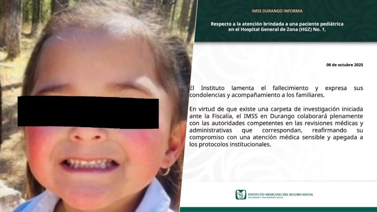 Indignación por la muerte de Daenerys, niña de 4 años víctima de presunta negligencia en IMSS
