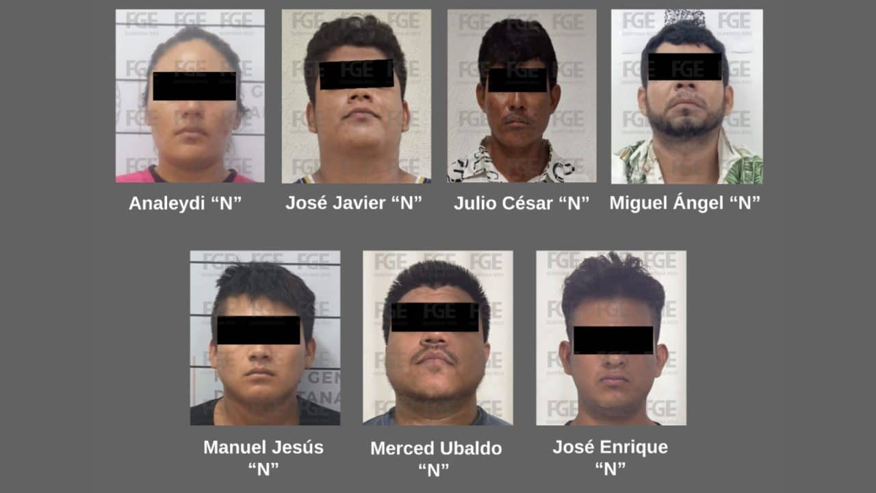 Siete personas vinculadas a proceso por narcomenudeo en la Riviera Maya