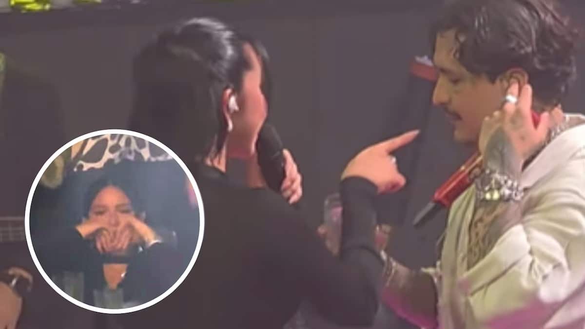 Ángela Aguilar y su polémica reacción ante Nodal “borracho” en concierto se hace viral